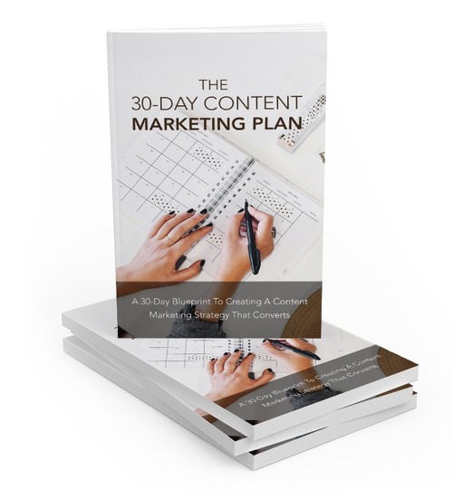 Product picture 30 Day Content Marketing Plan For Bloggers